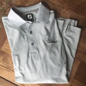 FootJoy titleist grey golf polo